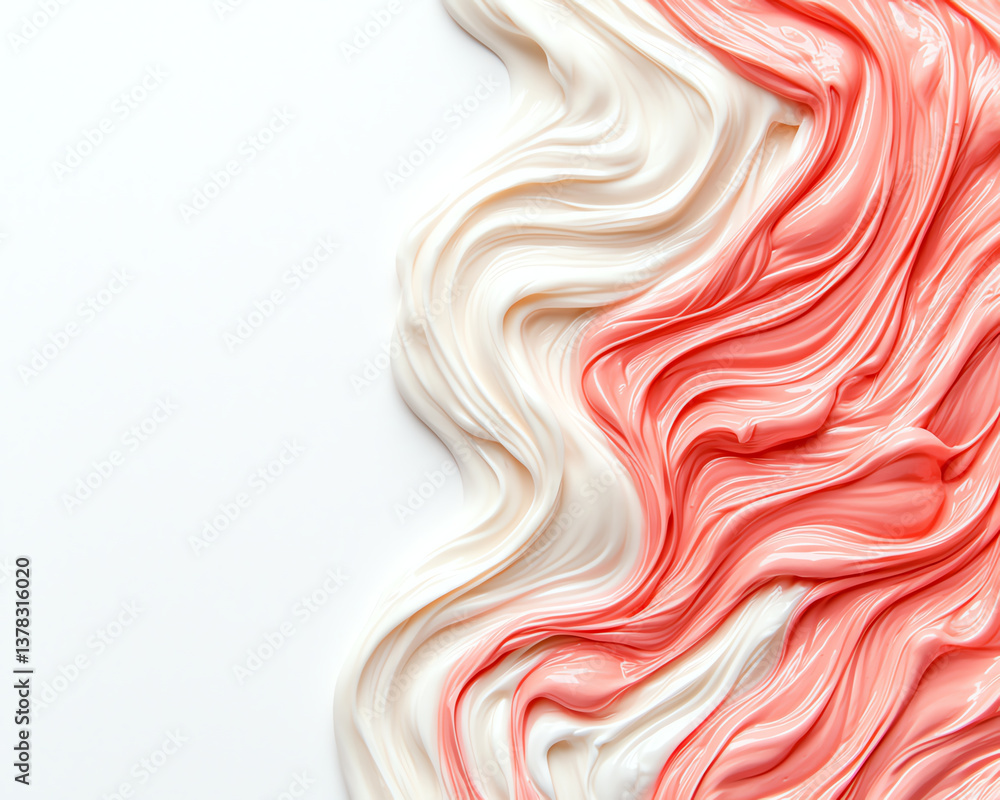Swirls of paint create beautiful background pattern with splats of color that evoke creativity and artistic expression Swirls of paint create beautiful background pattern with splats of color that evoke creativity and artistic expression