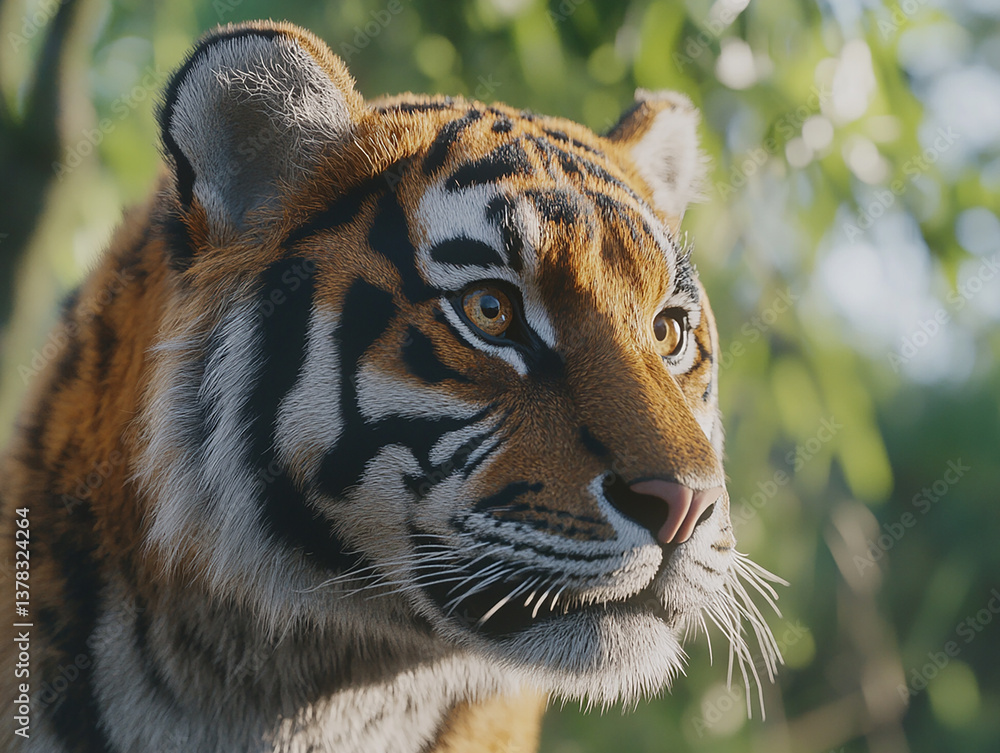 Fototapeta premium Tiger close-up, fierce tiger,