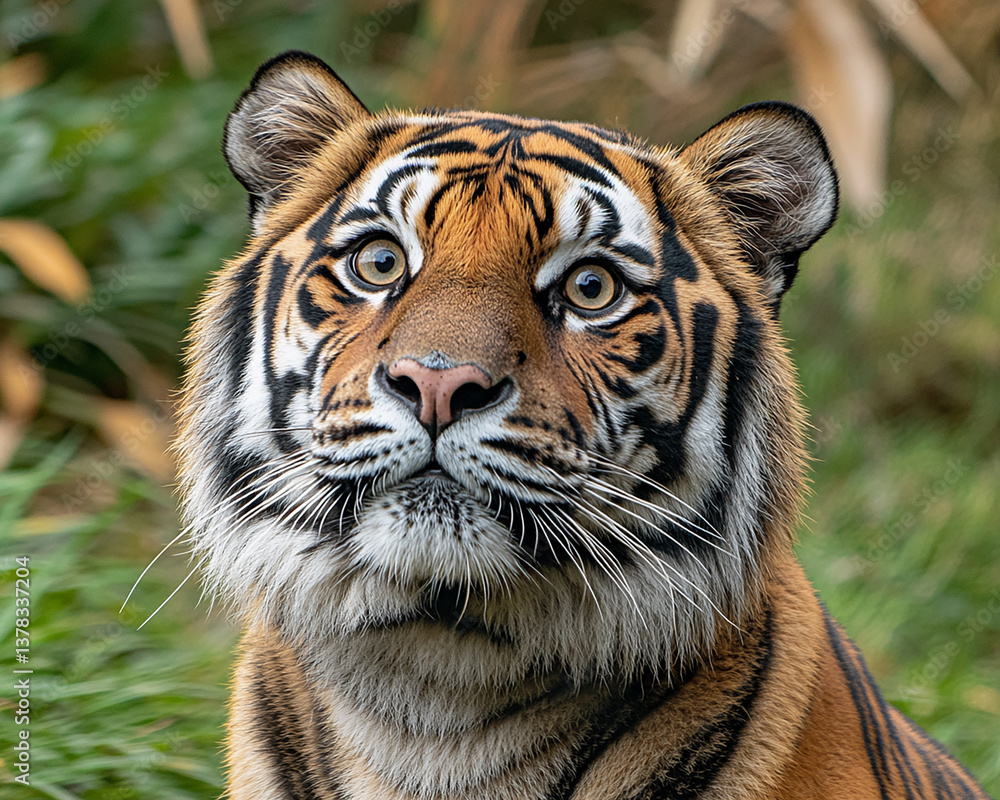 Fototapeta premium Tiger close-up, fierce tiger,