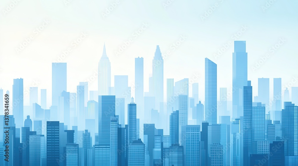 A vector image of a modern city skyline with tall, geometric buildings, clean lines, and subtle gradients representing windows and rooftops. A vector image of a modern city skyline with tall, geometric buildings, clean lines, and subtle gradients representing windows and rooftops.