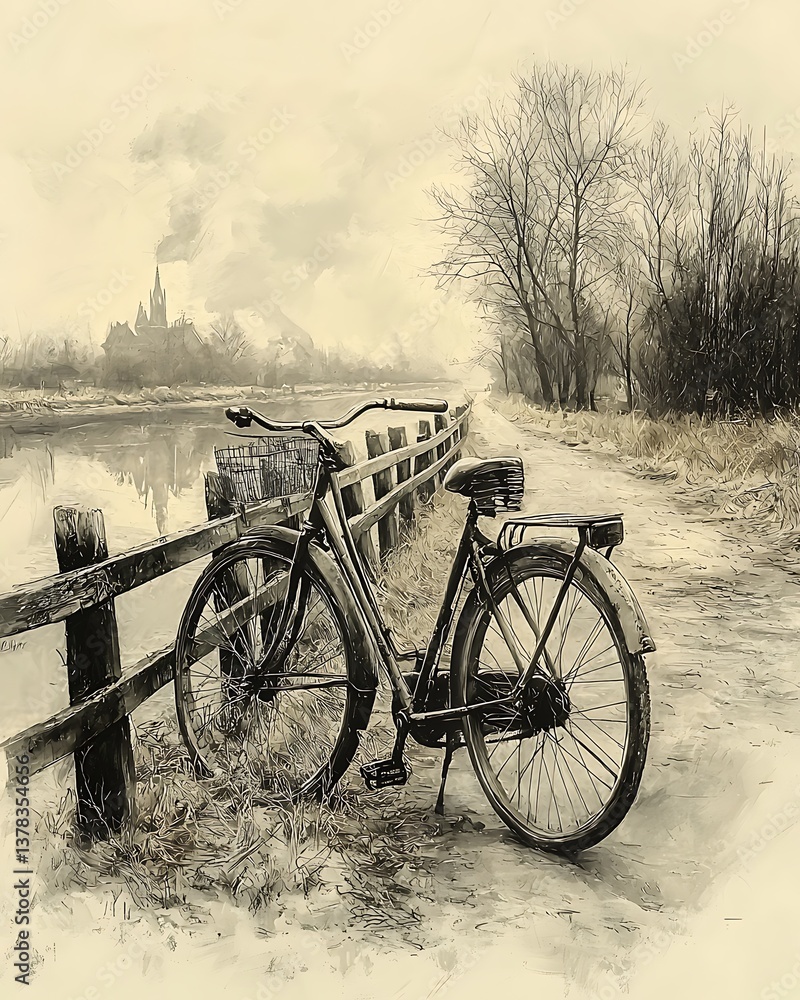 Obraz premium bicycle on the road