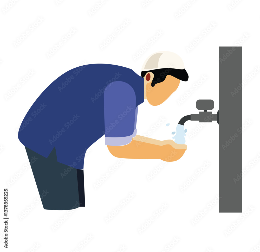 Muslim perform ablution before pray Muslim perform ablution before pray