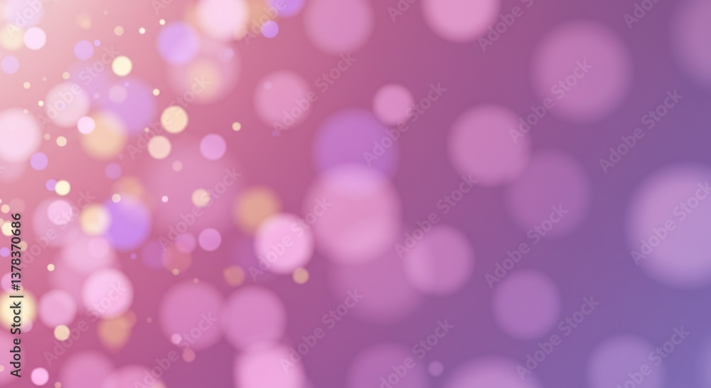 Fototapeta premium Abstract Pink and Purple Bokeh Background: Soft Lights and Glowing Circles