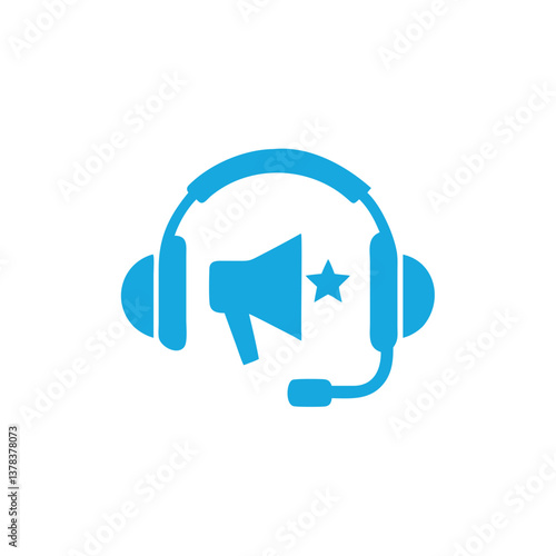 customer service icon illustration representing support, communication and assistance