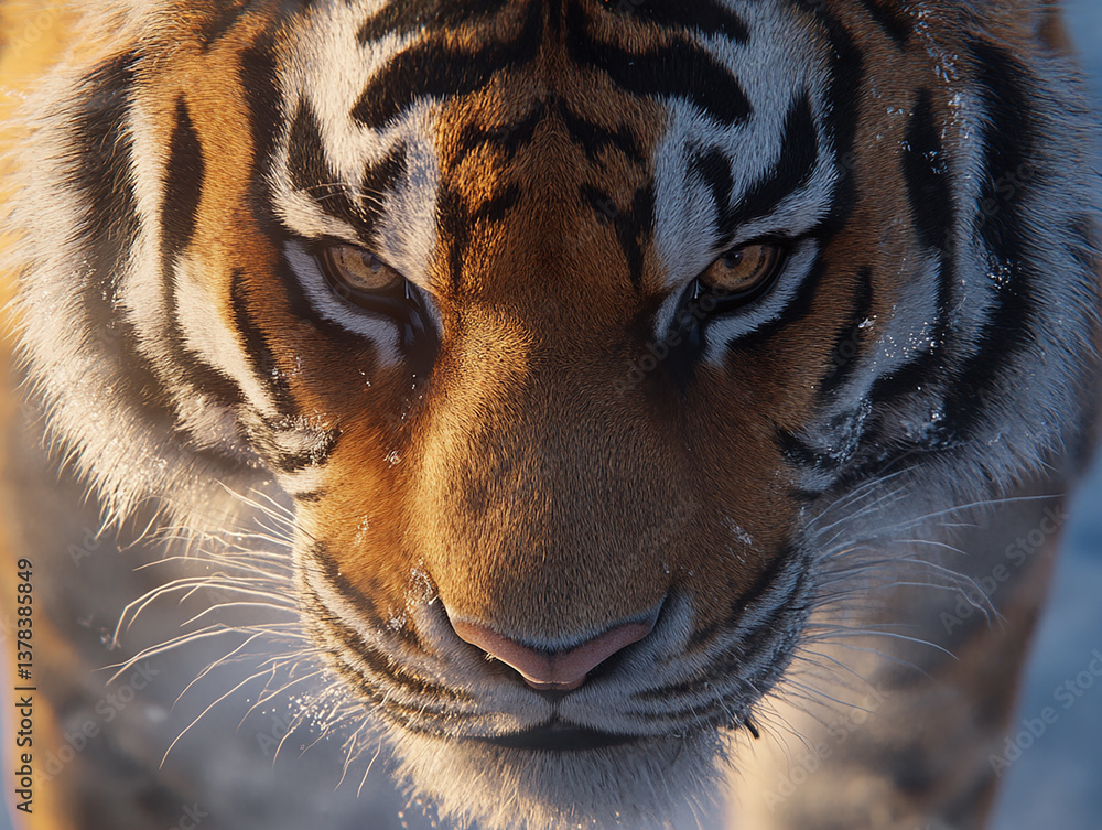Fototapeta premium Tiger close-up, fierce tiger,