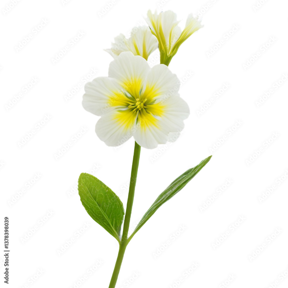 Primrose flower on white background
Primrose flower on white background
