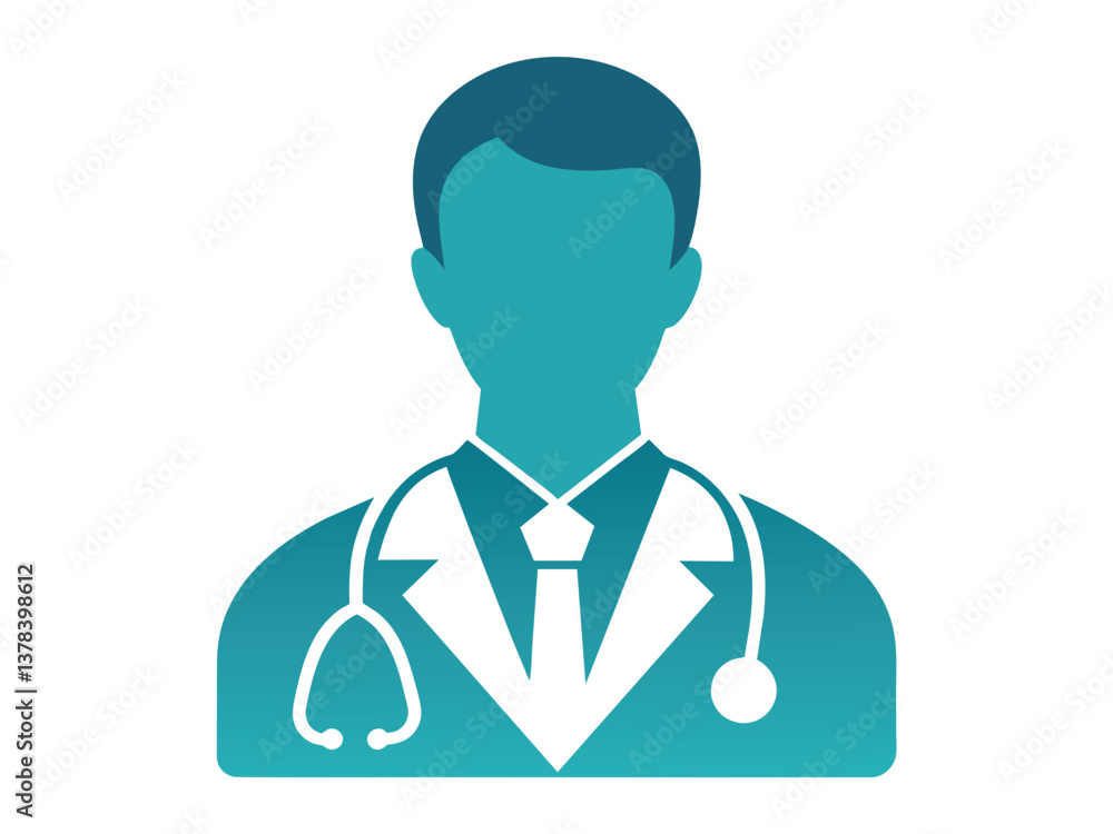 Medical team vector icons depict doctor and nurse avatars, a sign of healthcare professionals Medical team vector icons depict doctor and nurse avatars, a sign of healthcare professionals