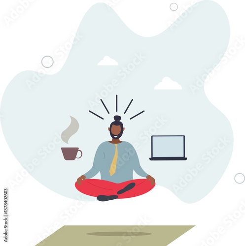 Business guru or expertise, professional advisor or consultant, smart thinking to solve problem concept,.flat character life .