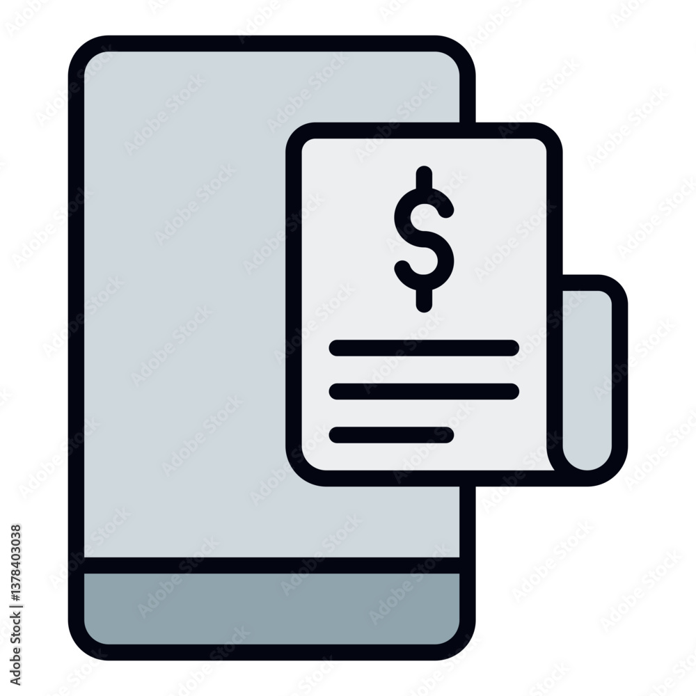 Mobile POS System Icon. Smart payment terminal symbol. Digital retail and contactless transaction - stock vector Mobile POS System Icon. Smart payment terminal symbol. Digital retail and contactless transaction - stock vector