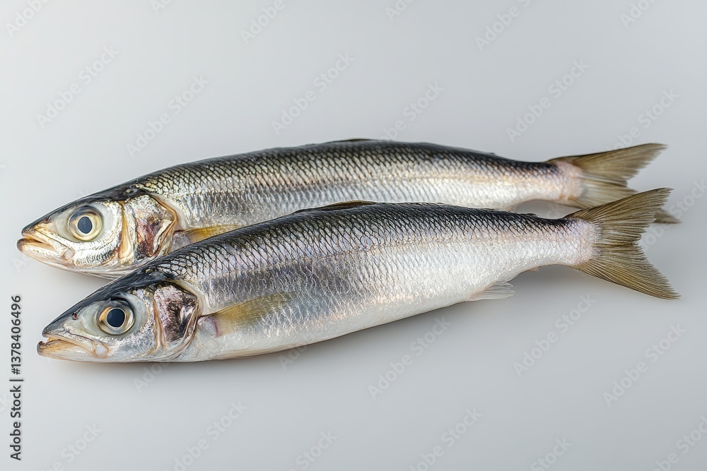 Two Freshly Prepared Fish Laying Side By Side Clearly Two Freshly Prepared Fish Laying Side By Side Clearly