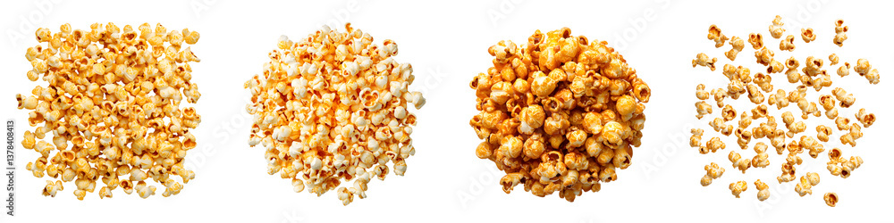Delicious popcorn kernels, a popular and crunchy snack. Delicious popcorn kernels, a popular and crunchy snack.