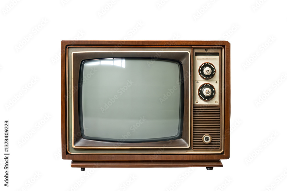 Old tv isolated on transparent background. Png Old tv isolated on transparent background. Png