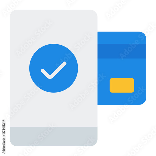 Card Payment Icon. Credit and debit card transaction symbol. Secure cashless payment - stock vector