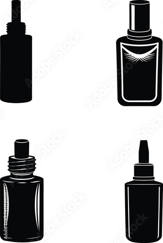 Eyebrow gel silhouette illustration