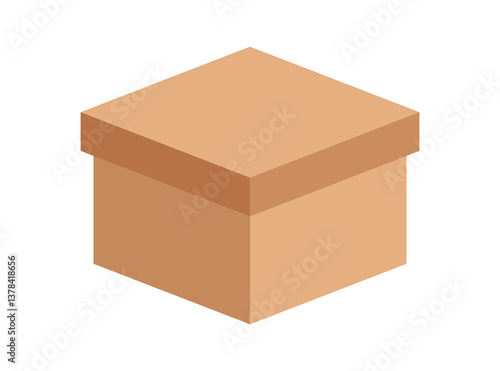 postal parcel box, carton shipping box, brown corrugated box, cardboard postage box for transportation