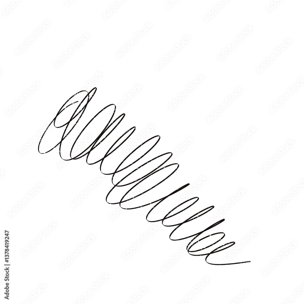 Obraz premium Black Doodle Scribble Hand Drawn