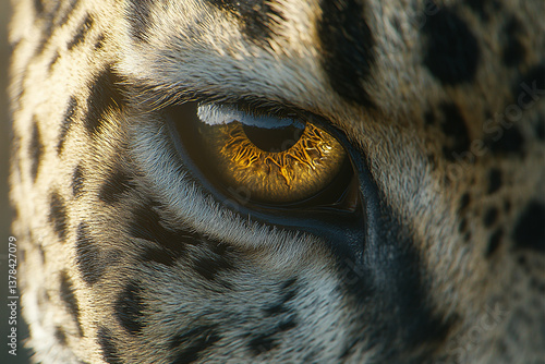 Tiger close-up, fierce tiger,