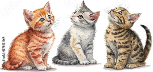 Three adorable kittens