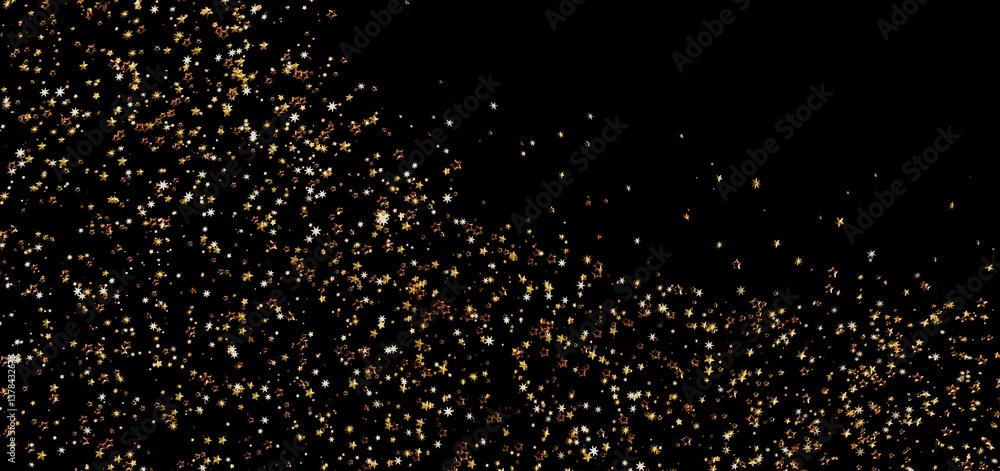 Sparkling gold glitter on a black background. Perfect for festive designs. Sparkling gold glitter on a black background. Perfect for festive designs.