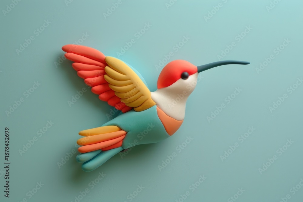 Obraz premium Hummingbird animal person human.