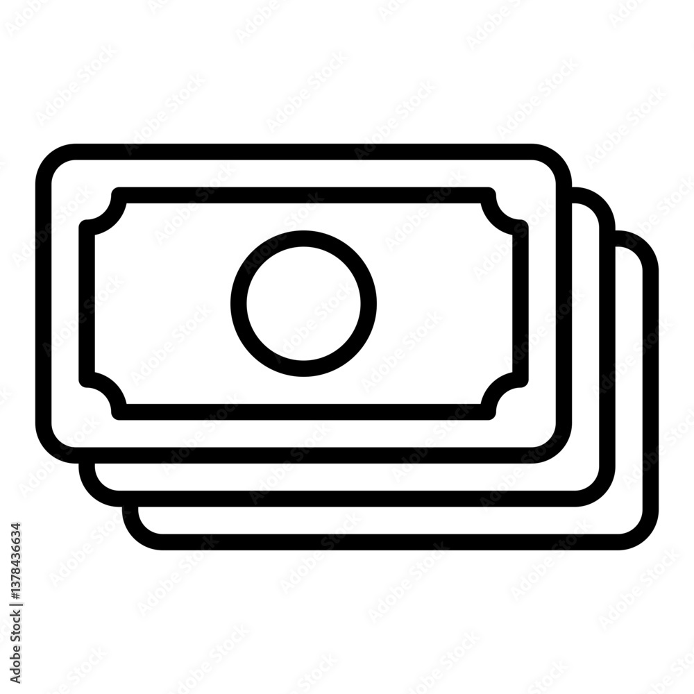 Money Transfer Icon. Digital finance symbol. Secure online banking and fast transactions - stock vector. Outline Icon Money Transfer Icon. Digital finance symbol. Secure online banking and fast transactions - stock vector. Outline Icon