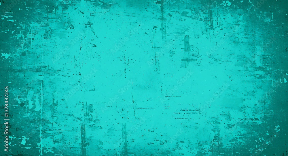 Obraz premium Teal Grunge Texture Background Image for Design Projects