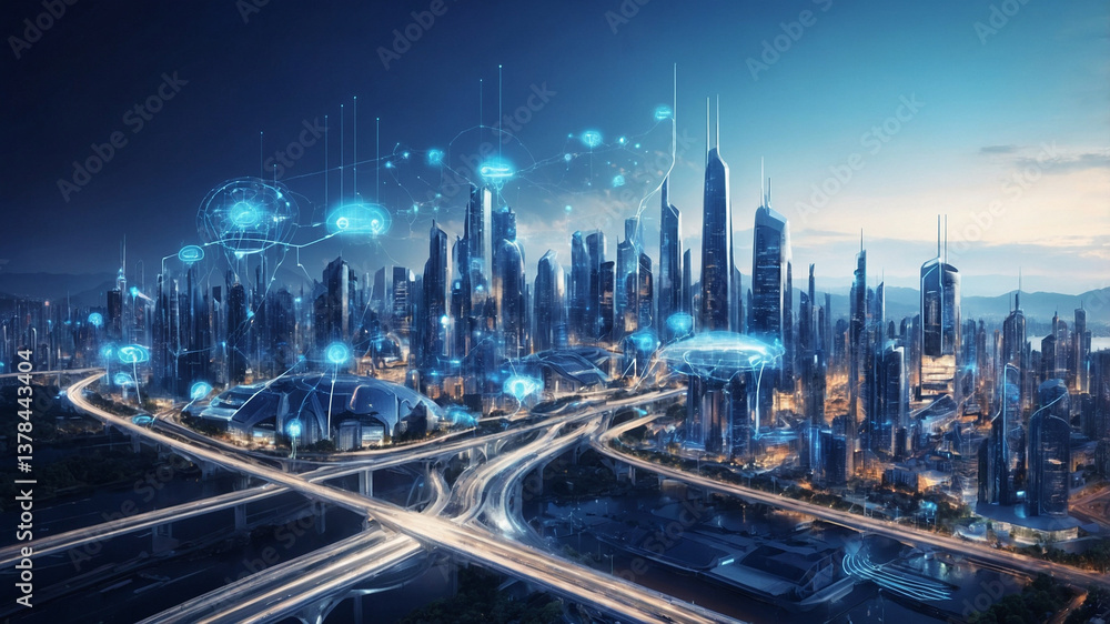 Fototapeta premium panorama of the city