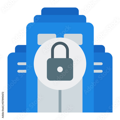 Company Bankruptcy Icon. Financial failure symbol. Business debt and economic loss - stock vector. Flat Icon
