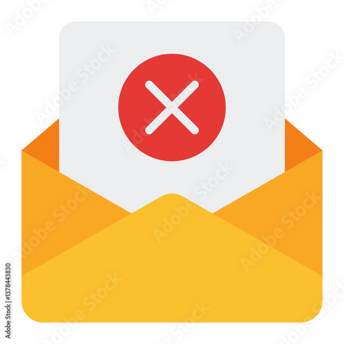 Layoff Announcement Icon. Job loss notice symbol. Workforce reduction and business crisis - stock vector. Flat Icon