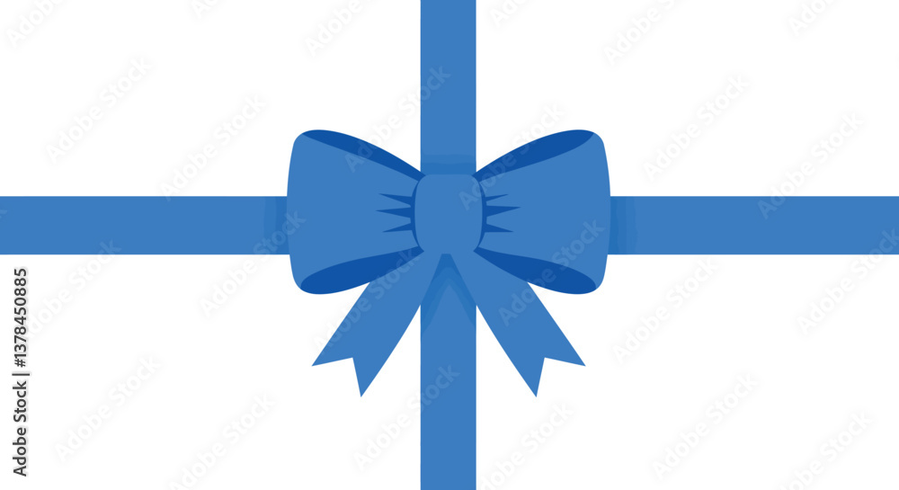 custom made wallpaper toronto digitalBright blue bow gift wrap design in flat vector art style for celebrations