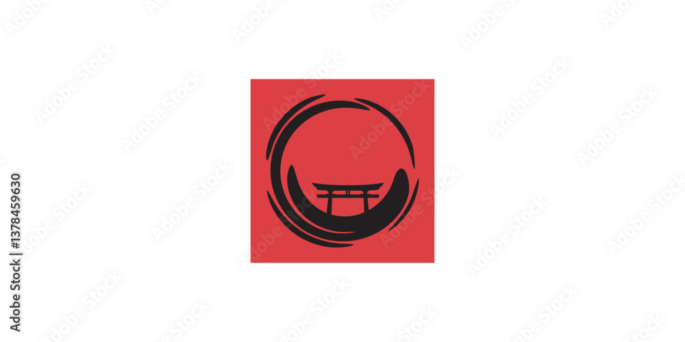 Fototapeta premium Creative japanese icon logo design with unique concept premium vector