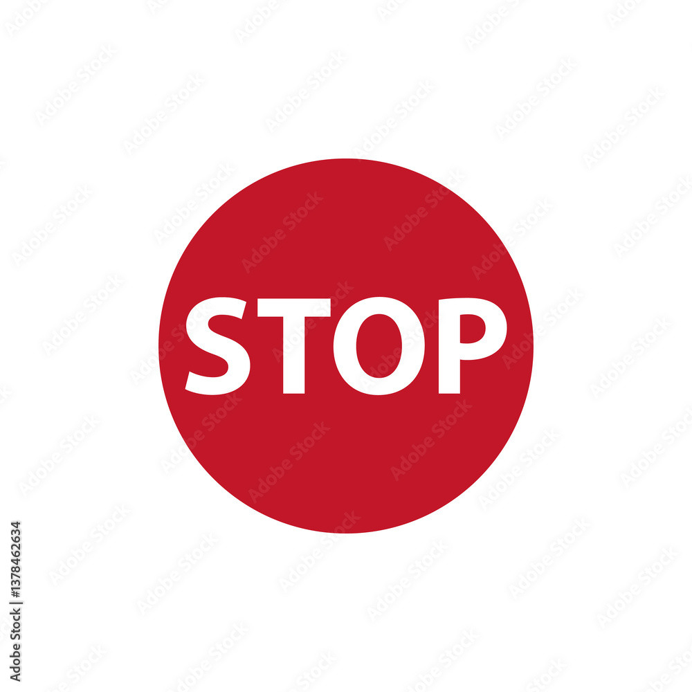 red stop button red stop button