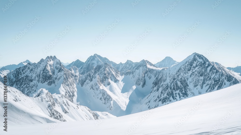 The pristine white slopes and endless horizon evoke a deep sense of peace and awe in the heart of the mountains.
The pristine white slopes and endless horizon evoke a deep sense of peace and awe in the heart of the mountains.