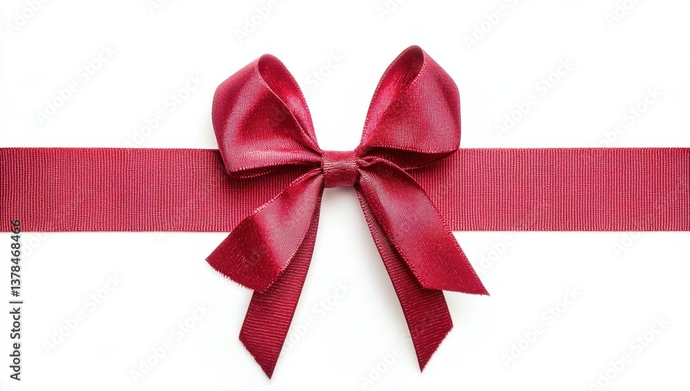 Red satin ribbon bow (2) Red satin ribbon bow (2)