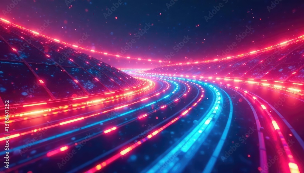 Abstract swirls of color creating a dynamic race track design , background, graphic Abstract swirls of color creating a dynamic race track design , background, graphic