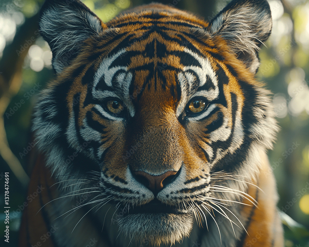 Fototapeta premium Tiger close-up, fierce tiger,