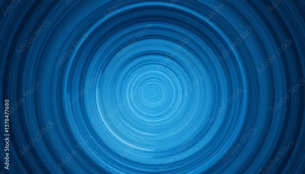 Obraz premium Abstract Blue Swirl Background with Circular Motion and Tunnel Effect