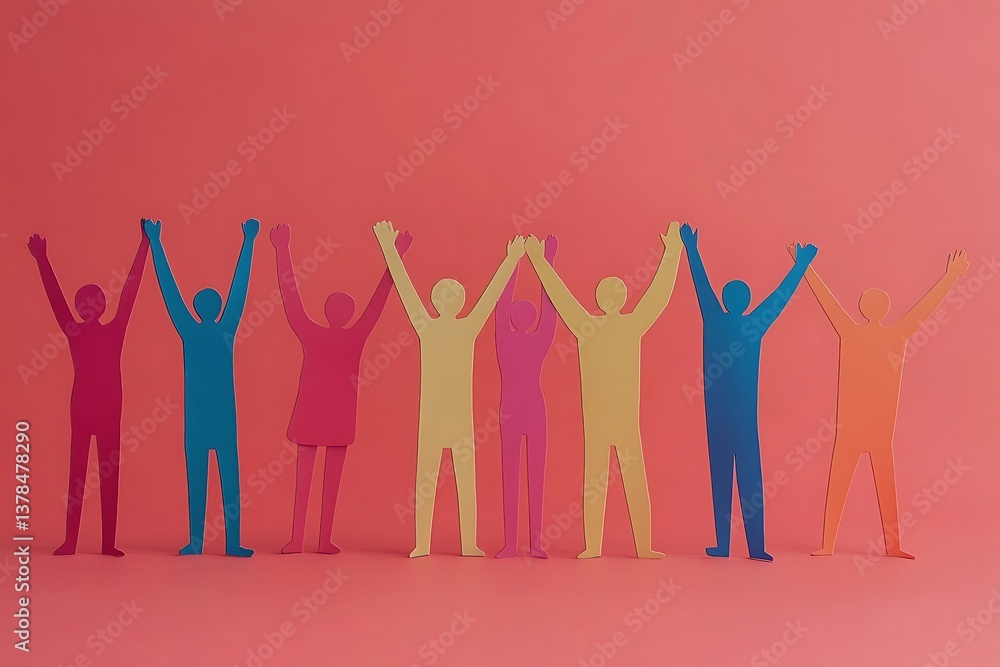 Colorful People Celebrating Unity and Success13 Colorful People Celebrating Unity and Success13