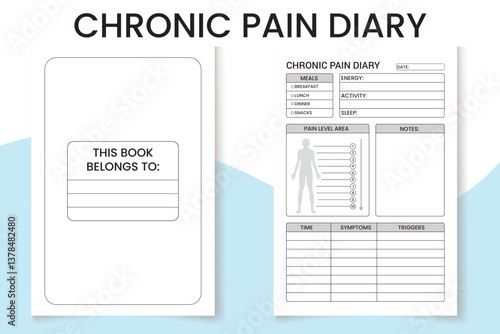Chronic Pain Diary Log Book Interior Design