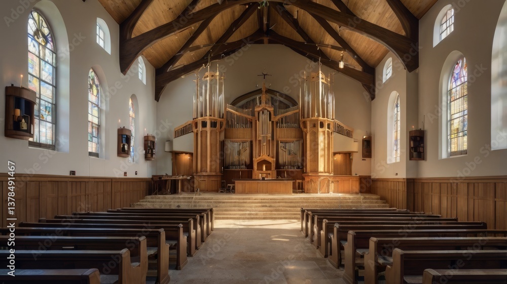 Fototapeta premium portrait in the church as a place of worship for Christians