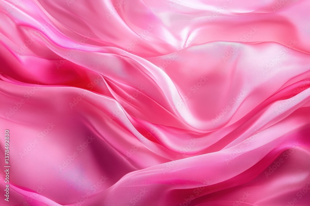 Flowing chiffon fabric forming elegant waves in soft lighting Flowing chiffon fabric forming elegant waves in soft lighting