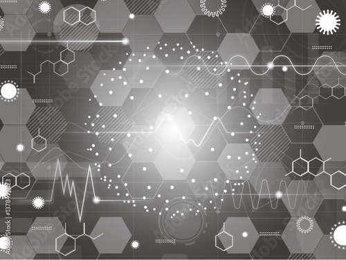 かっこいい医療テクノロジーの背景素材