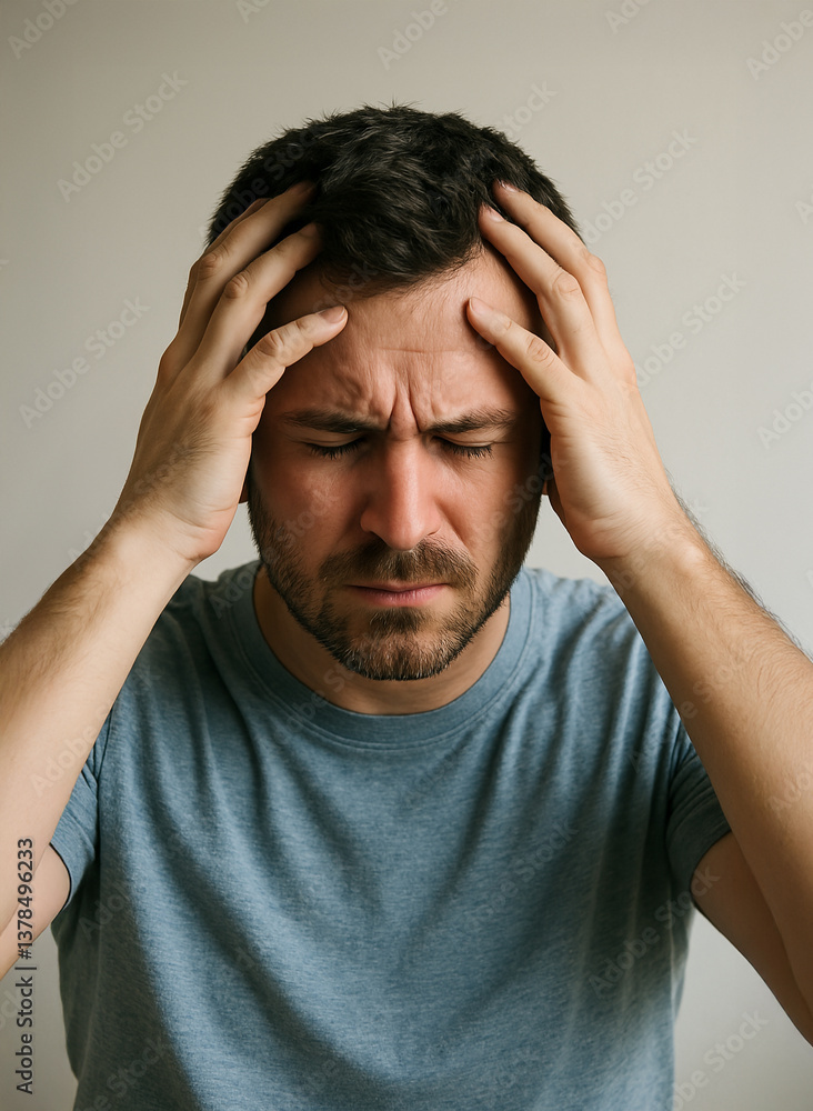 Naklejka premium Headache