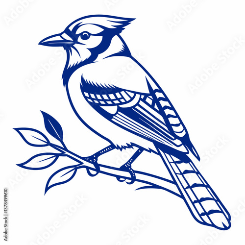 blue bird on a branch