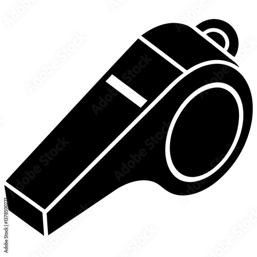 sports whistle silhouette vector illustrator