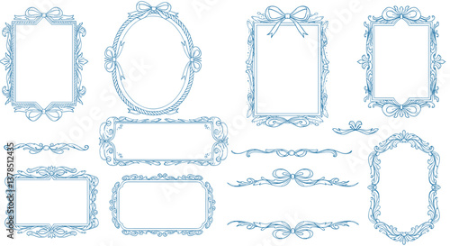 Elegant collection of ornate frames and dividers.