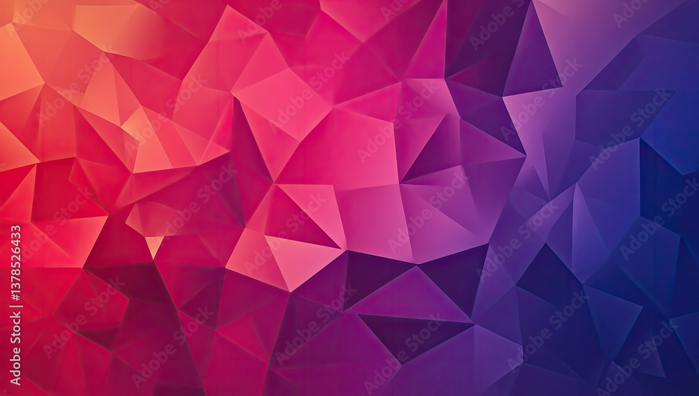 Fototapeta premium Abstract geometric pattern of vibrant triangles