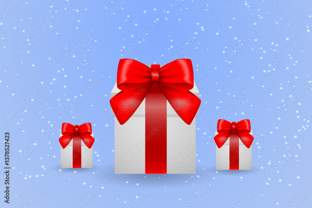 Gift boxes with ribbon.Christmas gifts.On transparent background.Vector EPS 10 Gift boxes with ribbon.Christmas gifts.On transparent background.Vector EPS 10