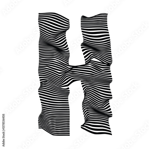 The Zebra Glyphs - Letter H