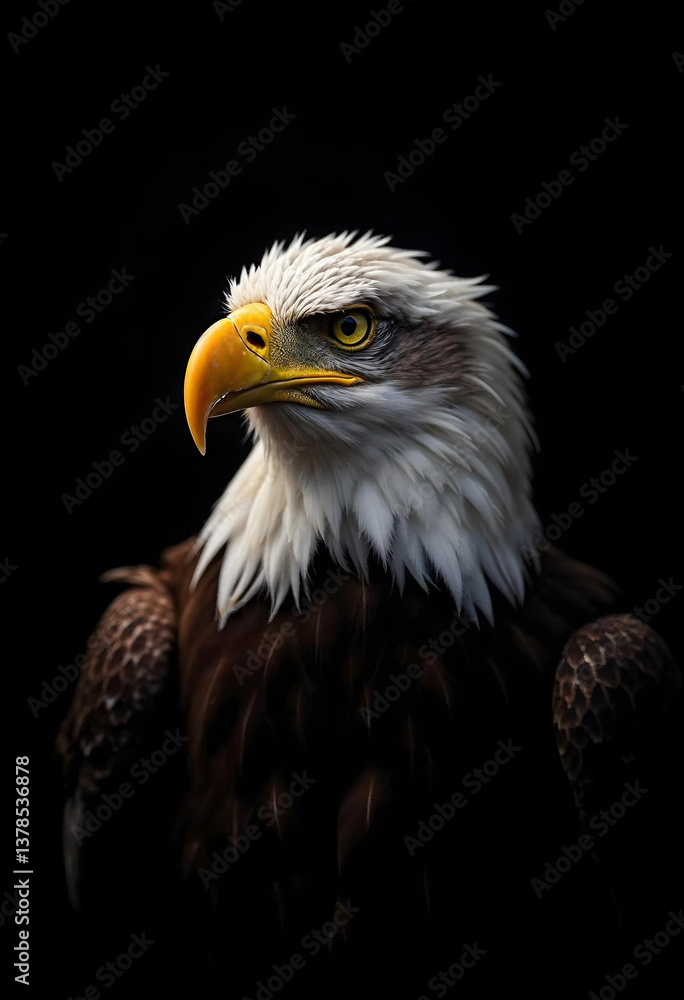 american bald eagle with white background american bald eagle with white background